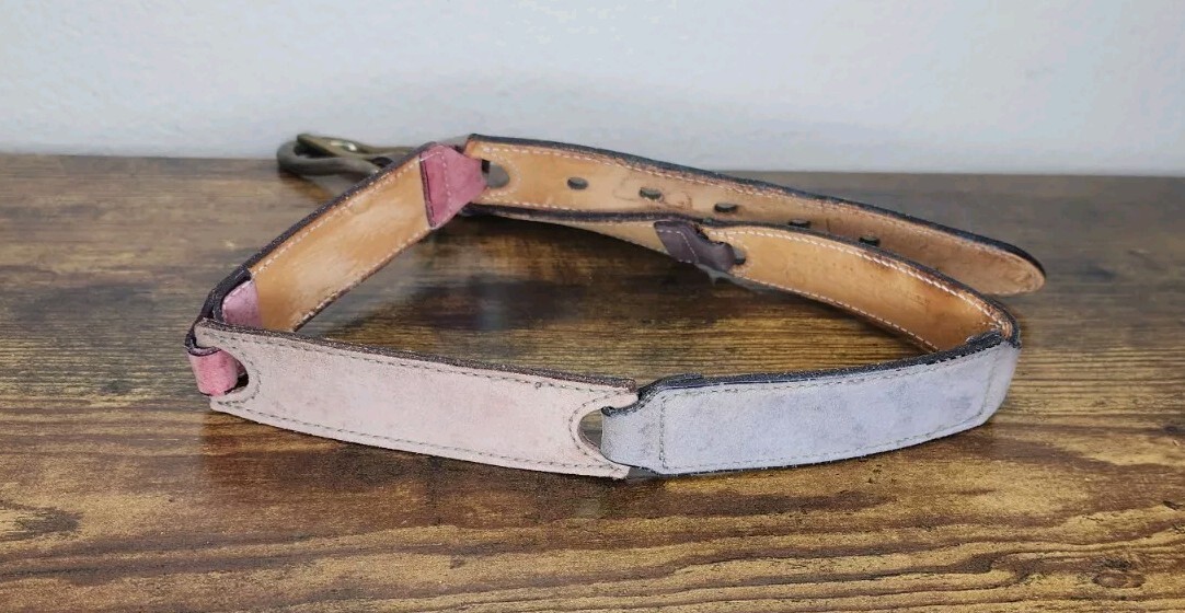 Fossil leather belt brown colorful color block boho some stretch EUC Fossil | Accessories | Fossil Leather Belt Brown Colorful  main image 3