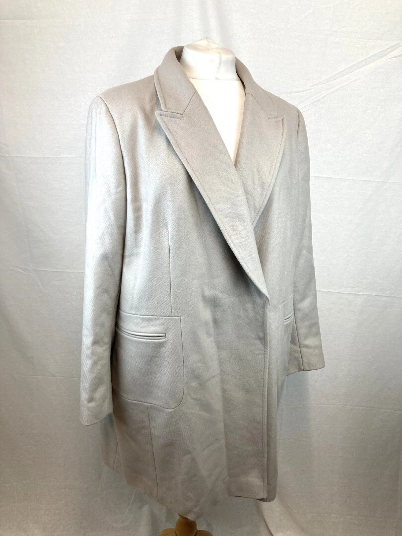 Grey wool coat uk store