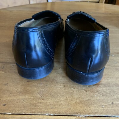 Johnston Murphy Shoes Mens Size 13 D/B Optima Leather Tassel Wing Tip Shoe USA Johnston Murphy Optima Loafer Men 10.5 M Black Leather  main image 3