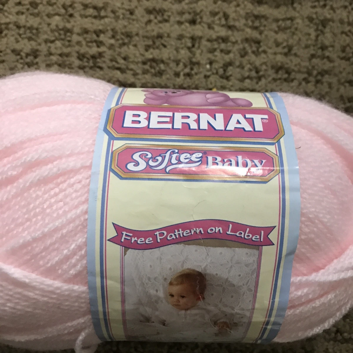 Bernat Softee Baby Yarn Pink 200 Light Pink Gentle Soft 140 g