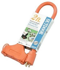 Coleman Cable 172-04112 2 apos; 12-3 Stw-A 3-Way Power Block Orange Cont