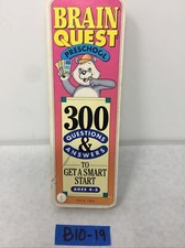 1993 Brain Quest Preschool Classic Deck 2, 300 Questions  Answers Ages 4-5