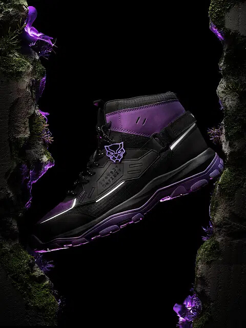Black Panther Warrior Men High Top Sneakers For Men Premium  display picture 2