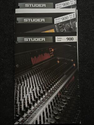 STUDER 900 series mixing console Produkthefte Hifi magazines in Mappe