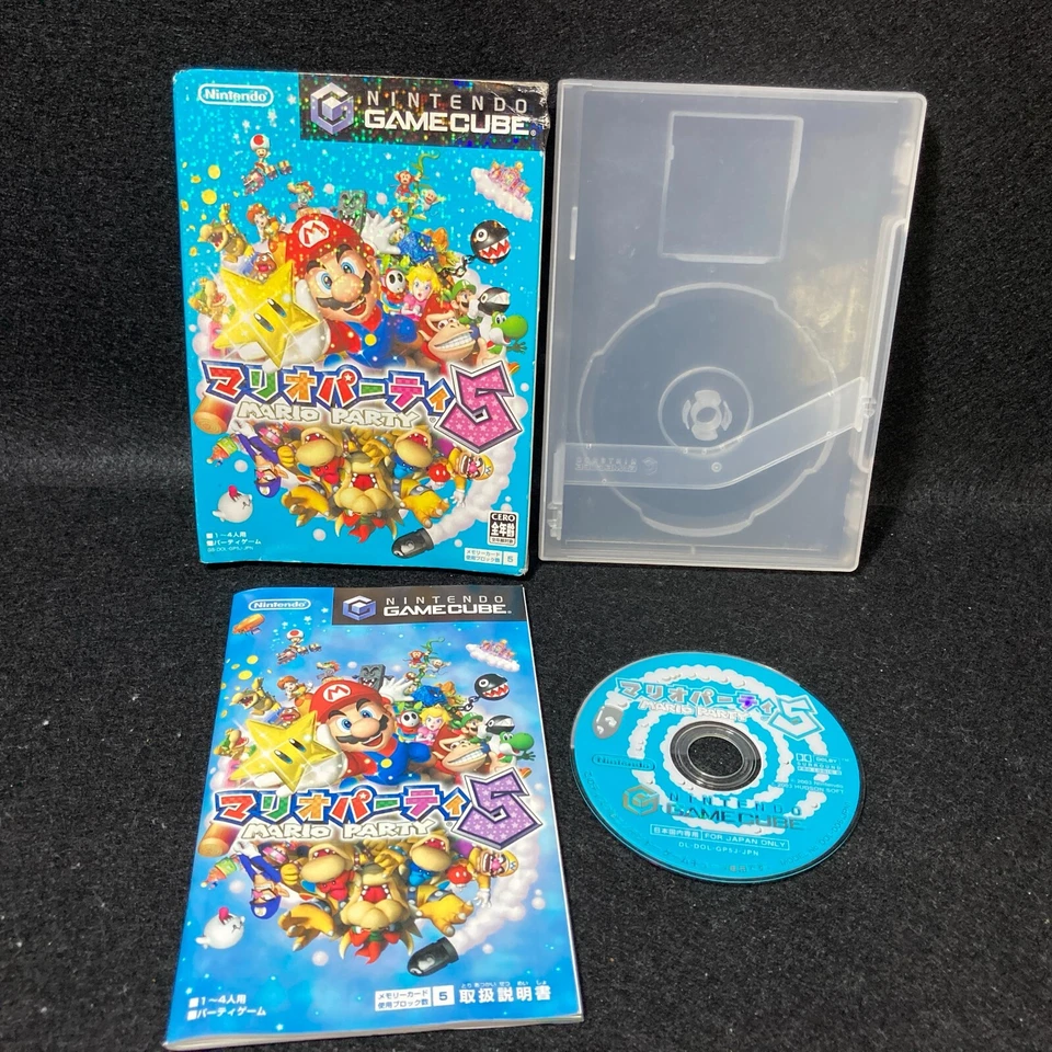 Nintendo Game Cube Mario Party 4 & 5 & 6 Manual, Case And microphone from Japan - Image 3 of 4