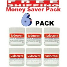Sudocrem Antiseptic Healing Cream 125g Nappy Rash  Eczema Pack of 6-EXP 07/2027