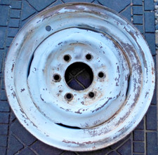 Vintage 15 X 5.5 Riveted Back Steel Wheel. 6 Lug X 5.5 Bp. 15x5-12k K 1 0.