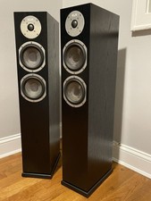 Beautiful Pair Of Klh Cambridge Black Oak Floor Standing Speakers.