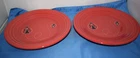 2X Fiesta Ware Scarlet Ladybug Luncheon Plate 9" Fiestaware New F-1