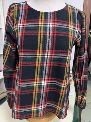 Blusa maglietta donna scozzese taglia S Compañía Fantástica