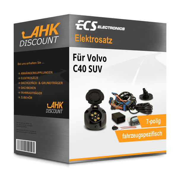 für Volvo C40 SUV 10.2021-Jetzt ECS Elektrosatz 7Polig Fahrzeugspezifisch Esatz-image