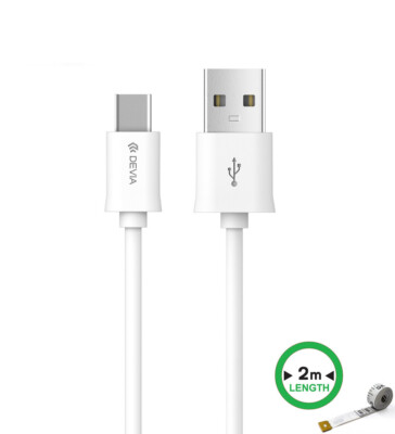 Devia Smart USB Type-C USB 3.0 Charging Fast Charger Cord 5Gbps Data Cable (2M)