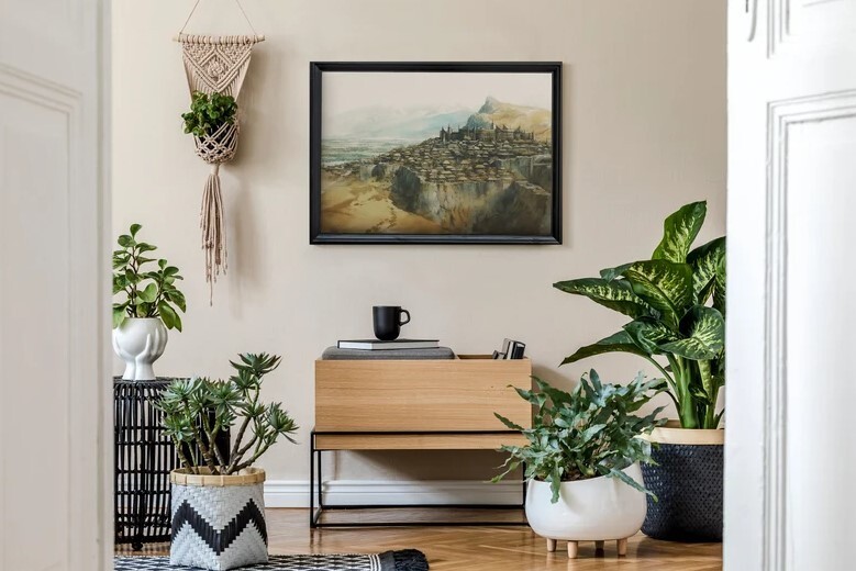 Rohan Landscape Painting, The Lord of the Rings Art