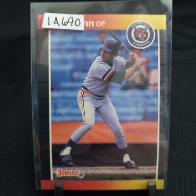 1989 Donruss Fred Lynn Detroit Tigers Baseball Card #563 (1A690