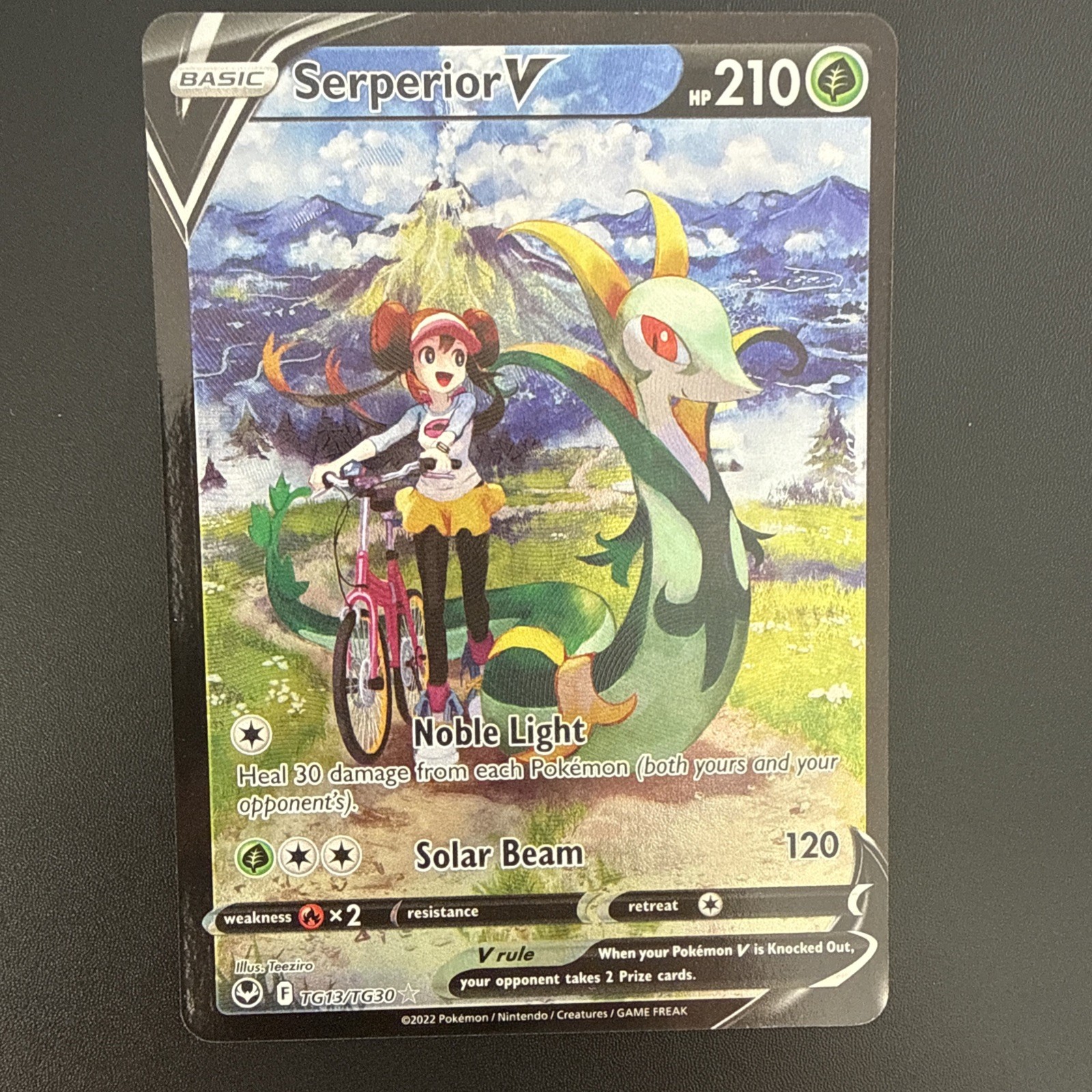 Pokemon Card Serperior V TG13/TG30 Trainer Gallery Silver Tempest