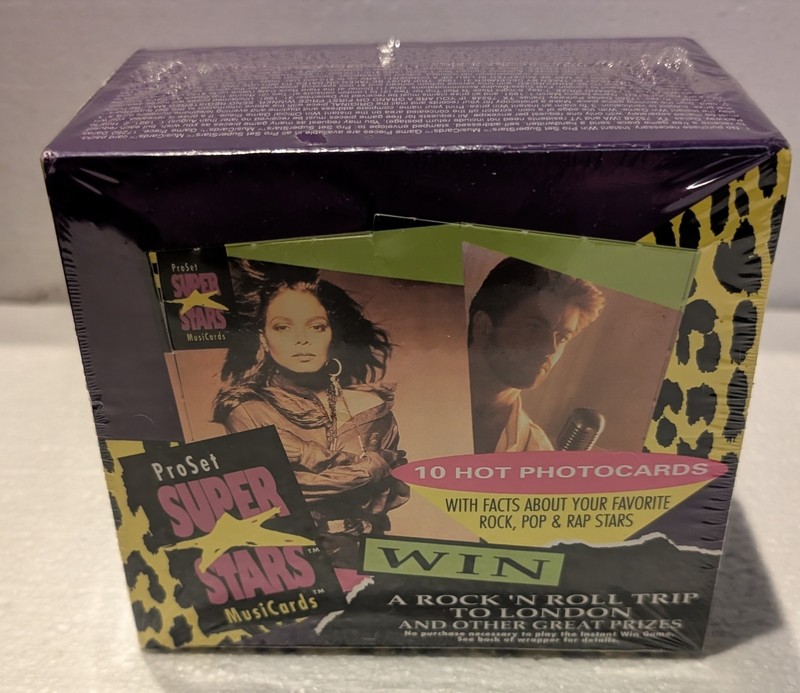 1991 Pro Set Super Stars MusiCards 1st Ever Series Trading Cards Sealed Box 36pk