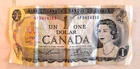 1973 Canadian Dollar $1.00 Bill