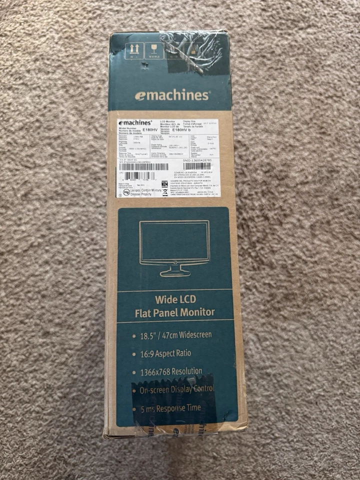 eMachines E180HV 18.5" Widescreen LCD Monitor. - Image 4 of 4