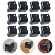 12Pcs Practical Iron Corner Protectors with Center Holes for Secure Fastening