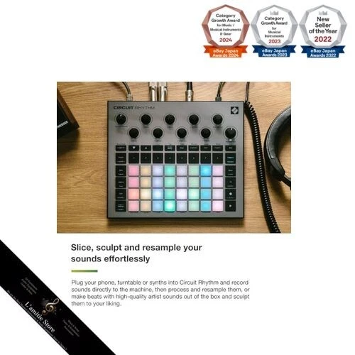 Novation CIRCUIT RHYTHM Sampler Sequenzer Japan Brandneu - Bild 2 von 4