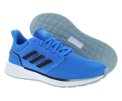 Adidas EQ19 Run Mens Shoes Size 9, Color: Blue Rush/Core Black/Magic Grey