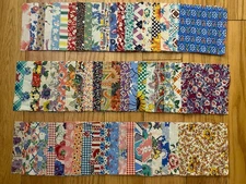 Vintage Feedsack Quilting Charms Lot  Of 60 Fabric 5x5 (#479)