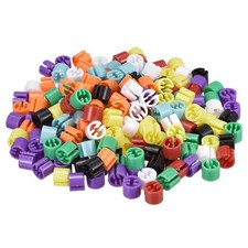 200pcs Clothes Hanger Marker Blank Fit 3.5mm Rod for Color Coding 8 Color