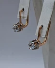 Delicate Romantic Vtg EARRINGS GOLD 14K 583  сей
