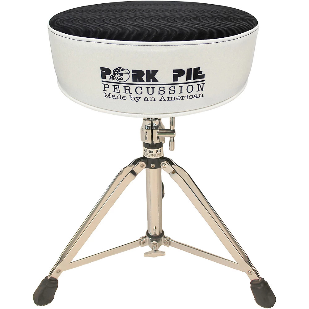 Pork Pie Round Drum Throne Silver Sparkle с черным вихревым верхом 34890₽