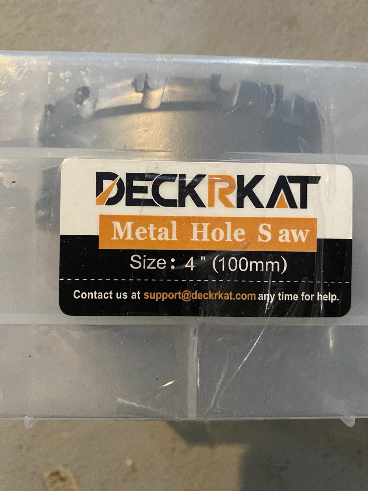 DeckRkat, 4 In, 100mm, Metal Hole Saw Blade , NEW