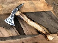 Viking Tomahawk Axe Skull Bearded Spike Axe 16" Carbon Steel with Ashwood Handle
