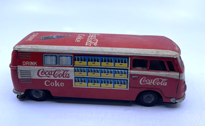 1960s Taiyo VW Coca-Cola Friction Bus Tin Japan Vintage Coke Van