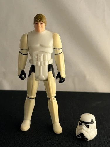Vintage Star Wars Luke Stormtrooper Outfit Kenner 1984 ANH NO REPRO, missing gun