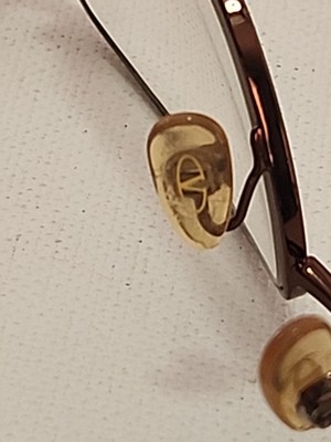VALENTINO VINTAGE DIAMANTE BROWN FRAME RECTANGULAR EYEGLASS(FOR FRAME ONLY)