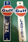 NOS Gulf Oil Company Ladies And Men’s Restroom Key Paddles