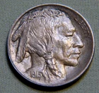 1913 P United States Buffalo Nickel 5 Cent Coin - AU / UNC - Lot 1625