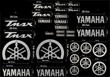 MAXI KIT 30 PEZZI SERIE DI ADESIVI YAMAHA TMAX T- MAX 500 - 530 COLORE argento