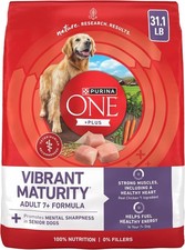 Purina ONE High Protein Dry Senior Dog Food Plus Vibrant Maturity Adult 7 Plus F