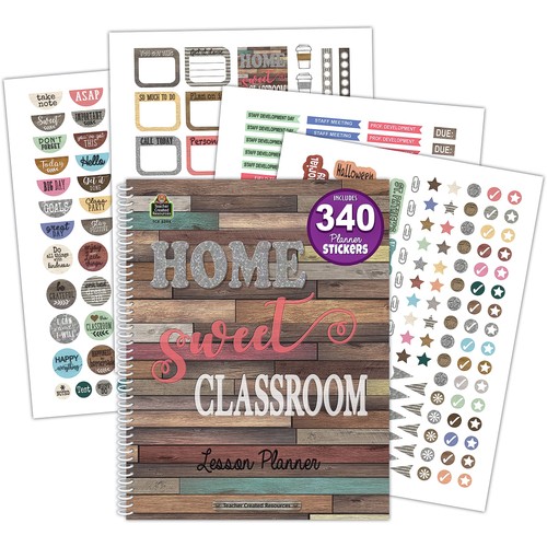 Teacher Created Resources Home Sweet Classroom Lesson Planner 8.5 inches X 1...