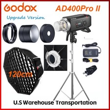 US Godox AD400Pro II 400Ws Outdoor Flash with 120cm softbox 280cm tripod Kit
