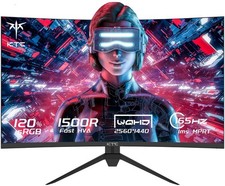 KTC H27S17 27 inch 1440p 1500R Curved Gaming Monitor, 165Hz 144Hz Refresh Rate