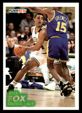 1993-94 Fleer Rick Fox #12 Boston Celtics NBA Basketball