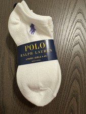 Polo Ralph Lauren Girls 6 Pairs Low-Cut Socks 4-6X