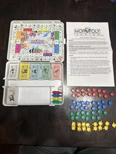 Vintage Monopoly Junior Travel Size Game Parker Brothers 1991 99% Complete Mini