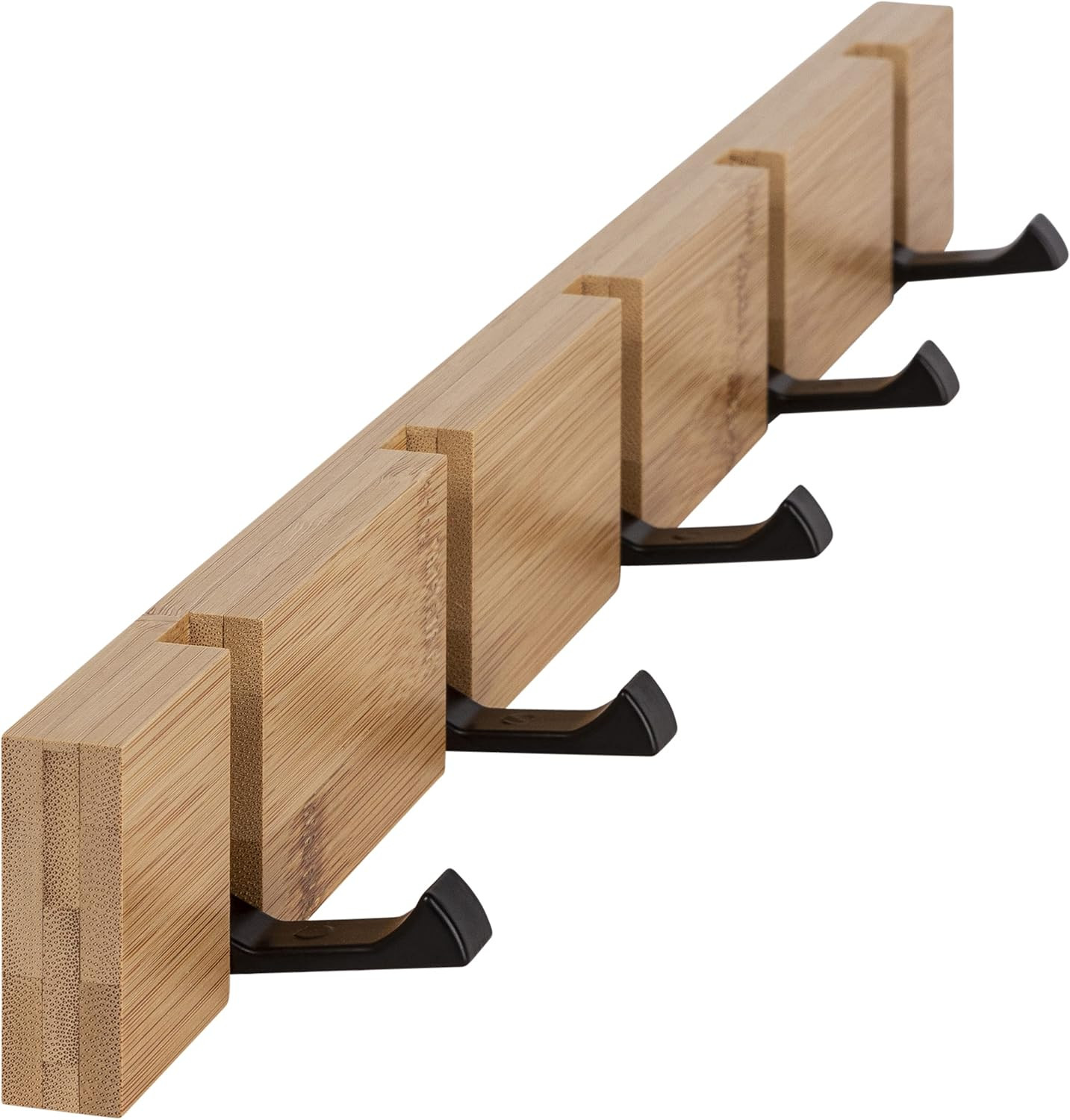 Appendiabiti da Parete in Bambù Moderno | Attaccapanni Design Salvaspazio