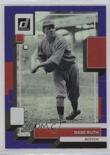 2022 Panini Donruss Variation Holo Purple Babe Ruth (Throwing) #229 HOF 11ur