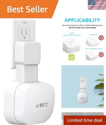 Clever Wall Mount for eero 6/6+ with Cable Organizer - Effortless Installation