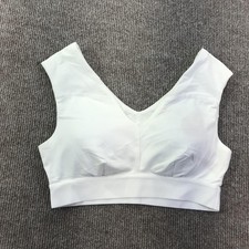 Tommie Copper Sports Bra Womens Small White Shoulder Support Copper Znergy Mesh