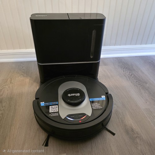 Shark AI Robot Vacuum & Tank RV2520AOUS With Base , Red Light Error Sold As is