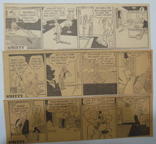 (25) "Smitty" Dailies by Berndt from 12/1950 Size: 2.5 x 8 inches
